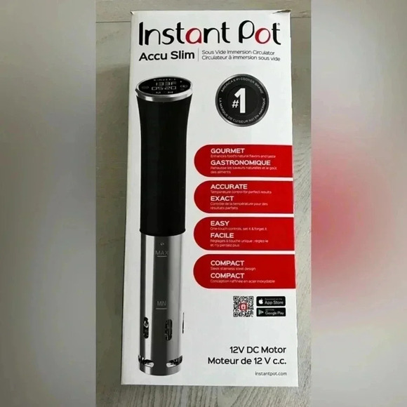 Instant Pot Other - Instant® Accu Slim™ Sous Vide Immersion Circulator used once in original box